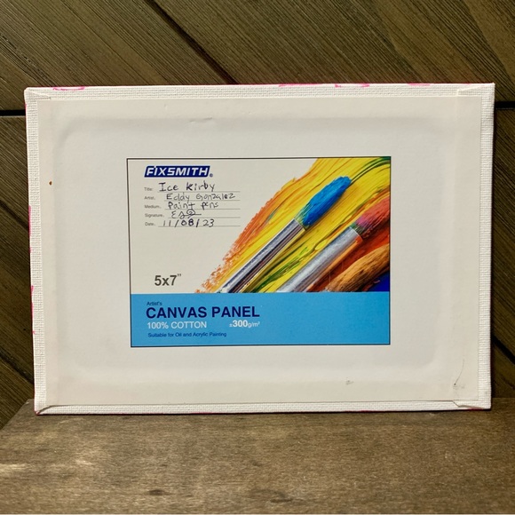 Ice Kirby Canvas Painting 5x7 - Picture 7 of 7